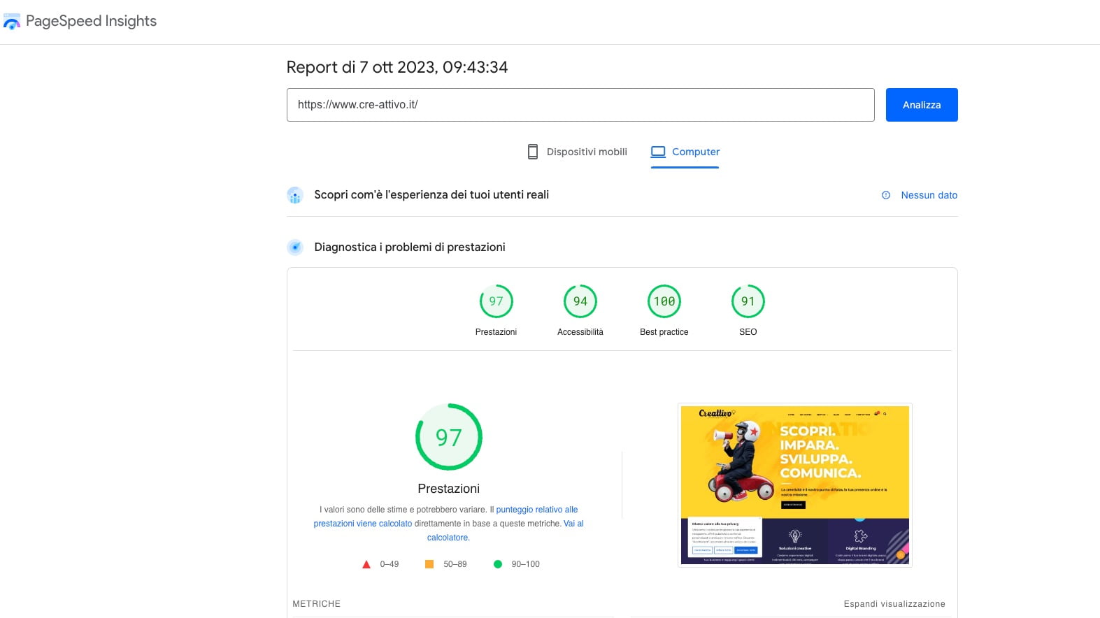 PageSpeed Insights  Image of WordPress e l'Open Source: Cosa Significa Davvero il Software Open Source?   PageSpeed Insights