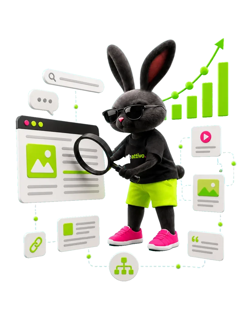 Coniglio Creattivo controlla URL, contenuti e segnali SEO durante la migrazione di un sito web.